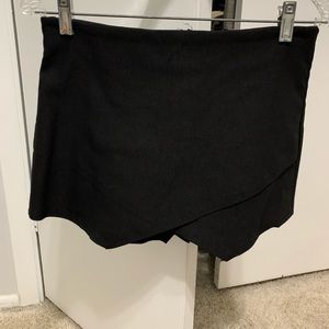 Black envelope shorts